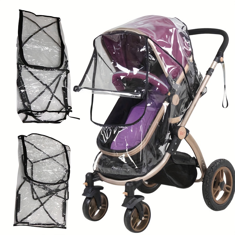 Stroller Rain Cover - 1pc Portable Universal Waterproof Rain Cover
