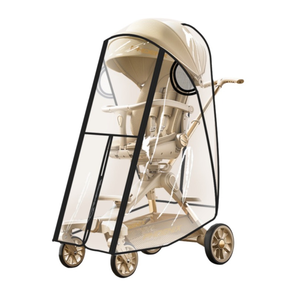 Stroller Rain Cover - Transparent Baby Strollers Rainproof Cover Windproof