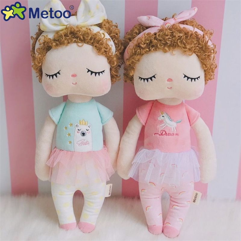 Baby Products For Curly Hair - 34CM Soft Metoo Angela Plush Dolls