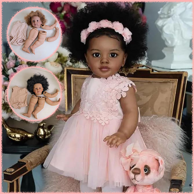 Baby Products For Curly Hair - 26inch Dark Skin Reborn Pippa Doll