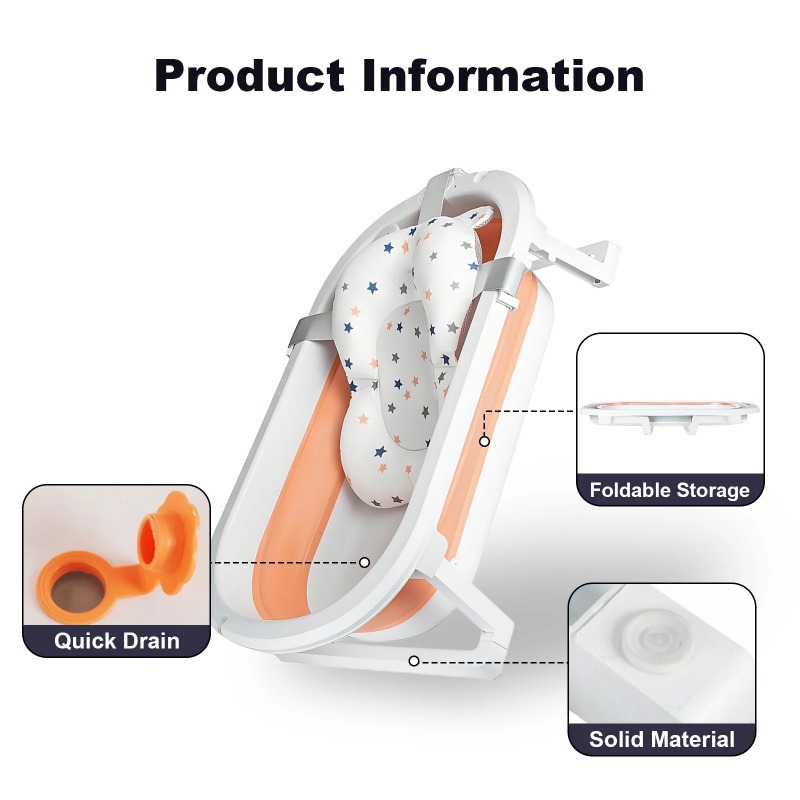 Foldable baby bathtub, lightwe - đánh giá và giá Baby Bath Tub Foldable