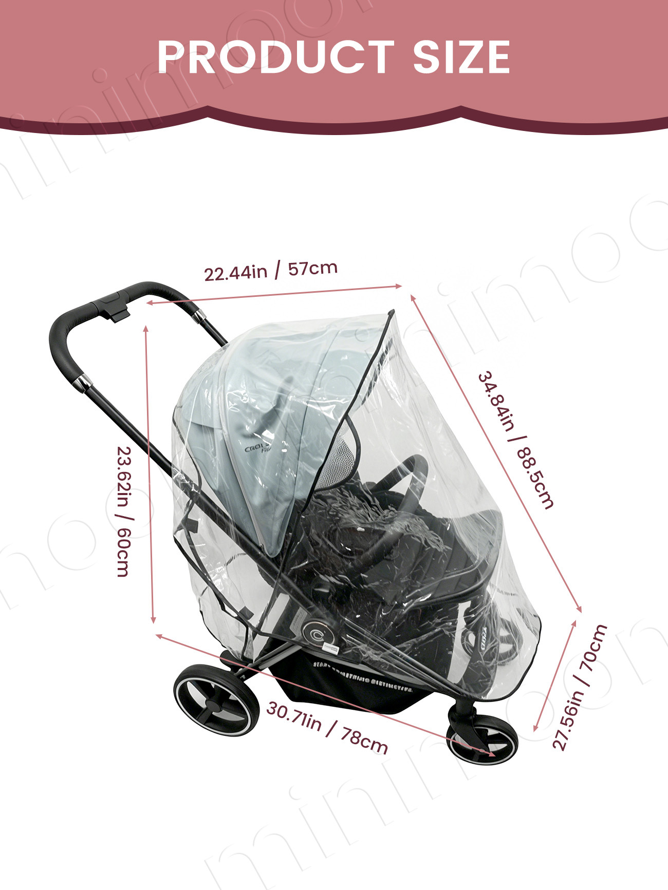 Universal Waterproof Stroller  - đánh giá và giá Stroller Rain Cover