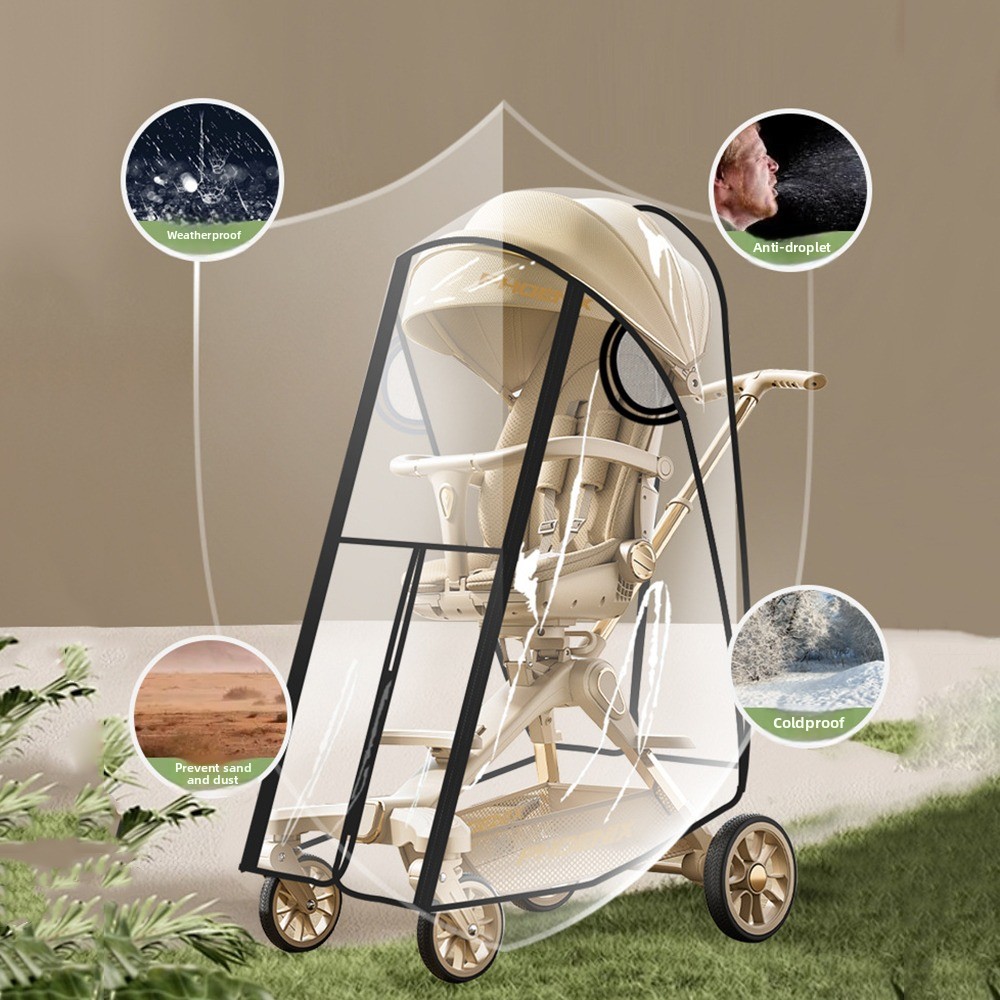 Transparent Baby Strollers Rai - đánh giá và giá Stroller Rain Cover