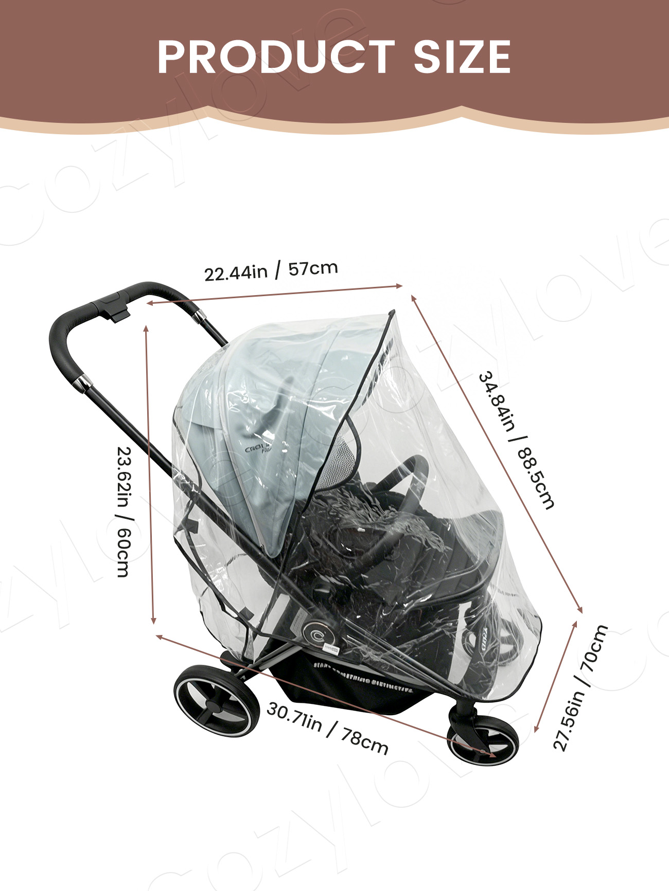 Universal Stroller Rain Cover  - đánh giá và giá Stroller Rain Cover