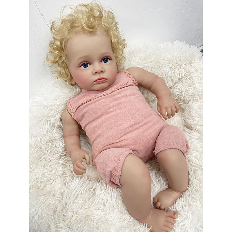 55CM Reborn Toddler Baby Doll  - đánh giá và giá Baby Products For Curly Hair
