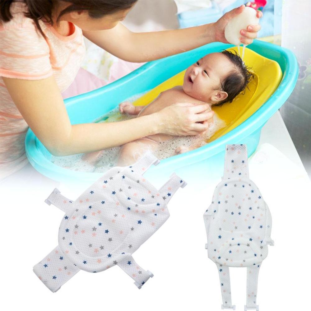 Foldable Net Cushion Non-slip  - đánh giá và giá Baby Bath Tub Foldable