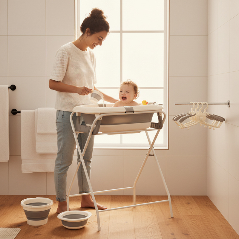 All-in-One Foldable Baby Bath  - đánh giá và giá Baby Bath Tub Foldable
