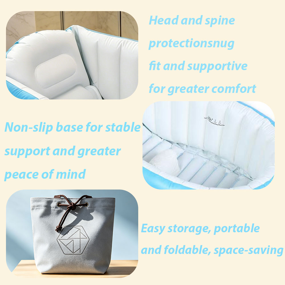 Inflatable Baby Bathtub with A - đánh giá và giá Baby Bath Tub Foldable