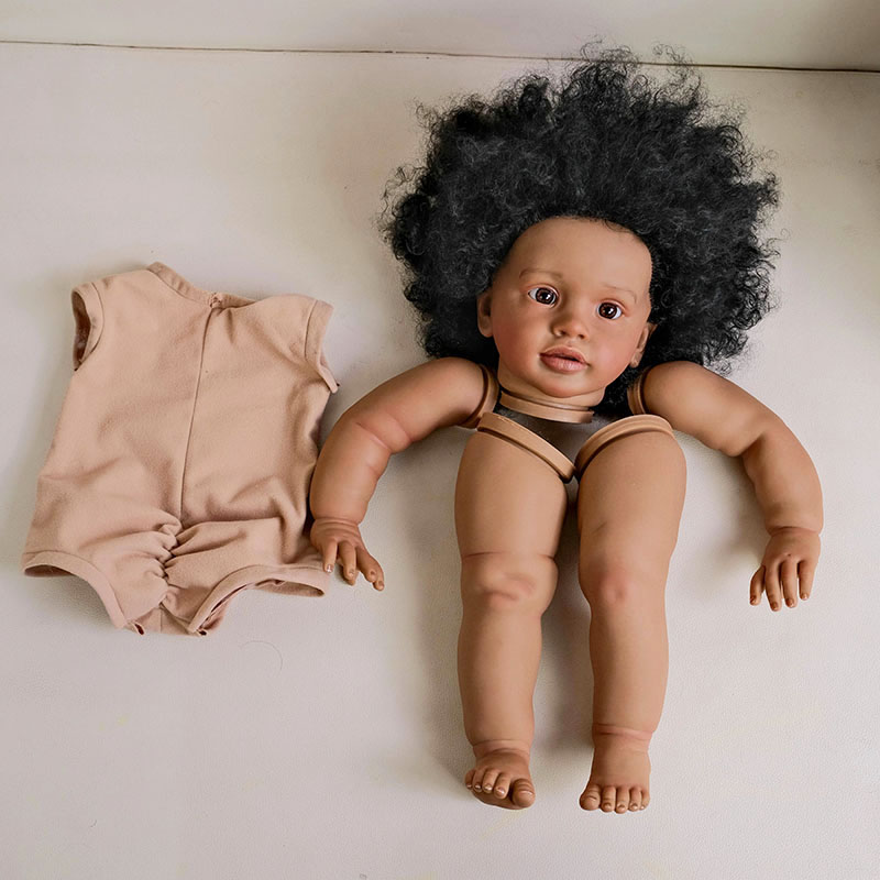 26inch Pippa Dark Skin Reborn  - đánh giá và giá Baby Products For Curly Hair